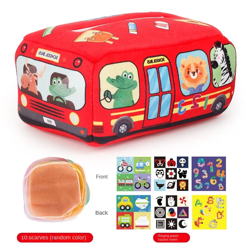 Montessori Magic Tissue Box - Baby Sensory Busy Toy