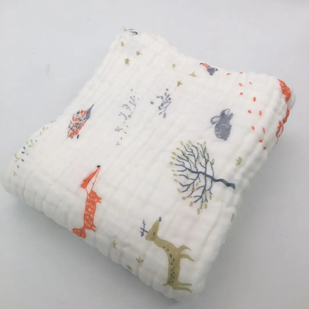 Baby Blanket Wool Baby Blankets Newborn Manta Bebe Inverno Baby Muslin Squares Baby Bath Swaddle Wrapples 6 Layer