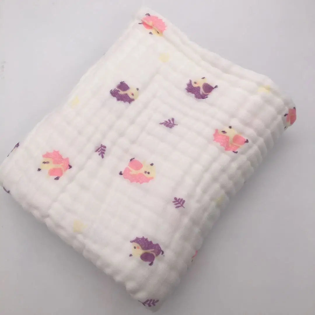 Baby Blanket Wool Baby Blankets Newborn Manta Bebe Inverno Baby Muslin Squares Baby Bath Swaddle Wrapples 6 Layer