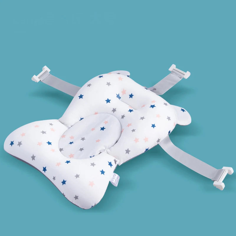 Infant Baby Bath Tub Pad Portable Baby Non-Slip Bathtub Mat Children Shower Air Cushion Bed Newborn Baby Security Bath Seat