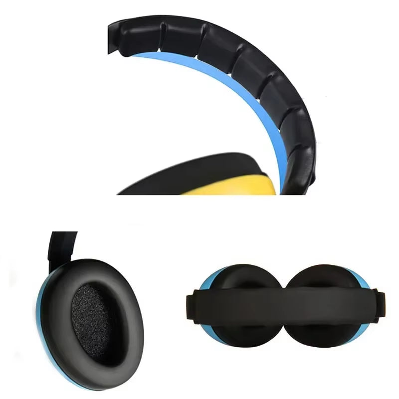 Ear Protection Anti-Noise Earmuffs Headphones for Sleep & Travel Ear Protection with Stretchable Design