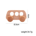1Pc Organic Beech Wooden Car for Babies BPA Free Montessori Toys Wooden Rattle Brain Game Toys Handmade Crafts Gift Child Block