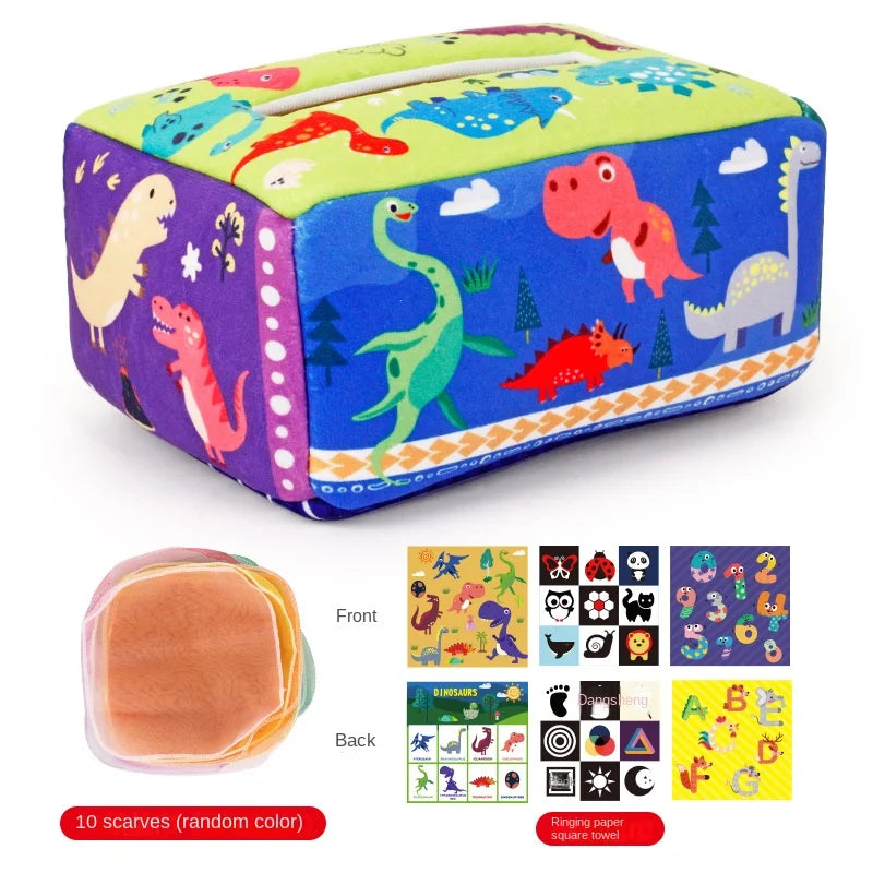 Montessori Magic Tissue Box - Baby Sensory Busy Toy