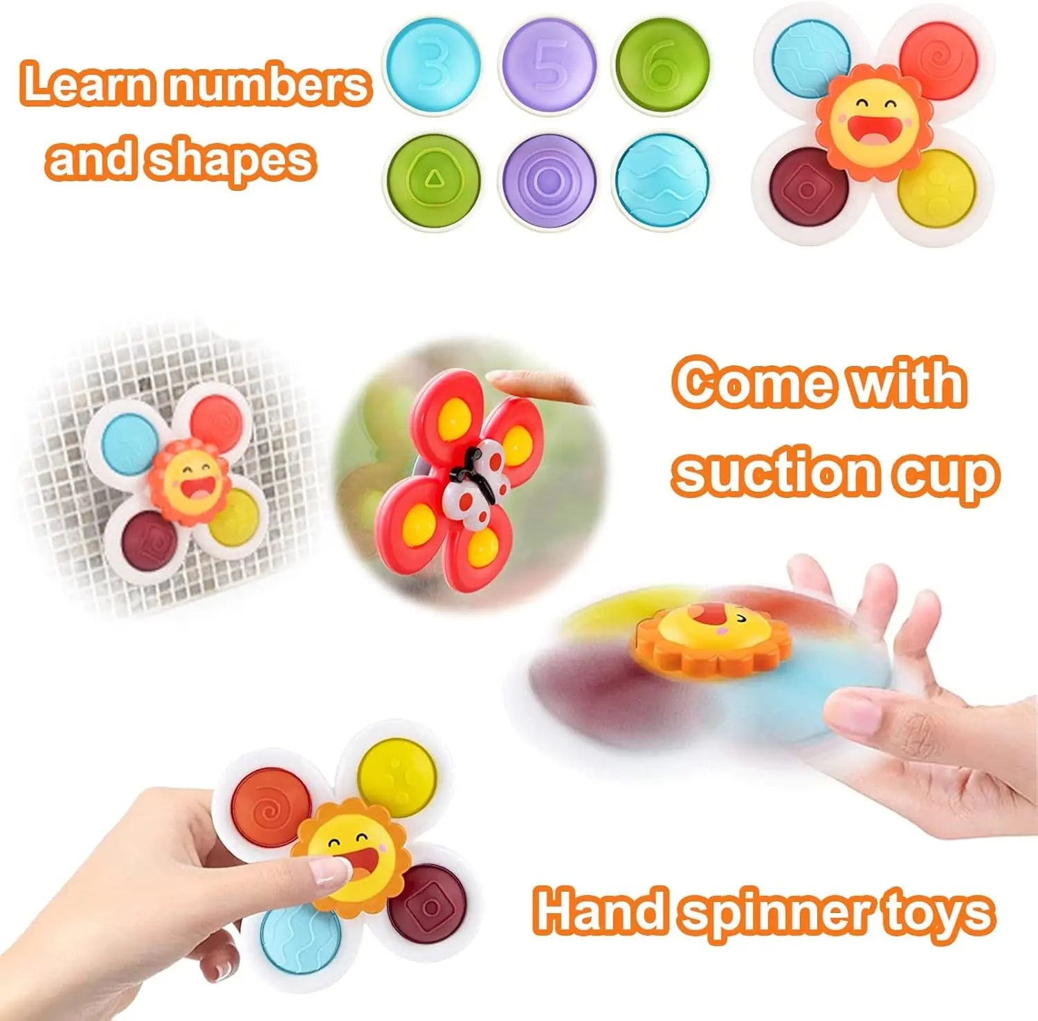 Suction Cup Spinner Toy for Baby 