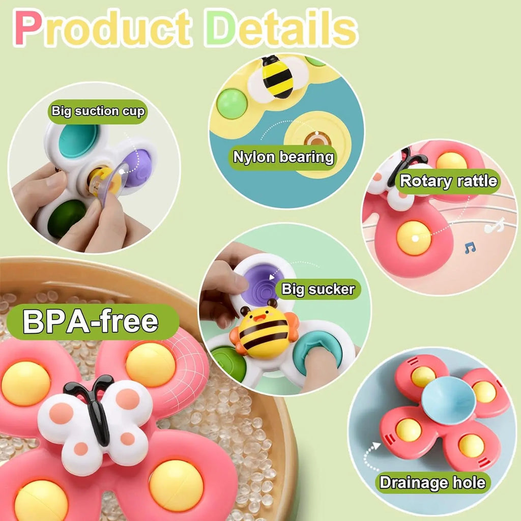 Suction Cup Spinner Toy for Baby 
