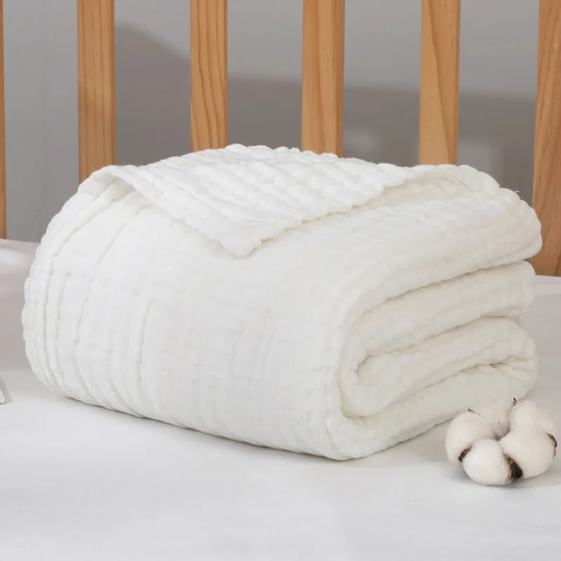 Baby Blanket Wool Baby Blankets Newborn Manta Bebe Inverno Baby Muslin Squares Baby Bath Swaddle Wrapples 6 Layer