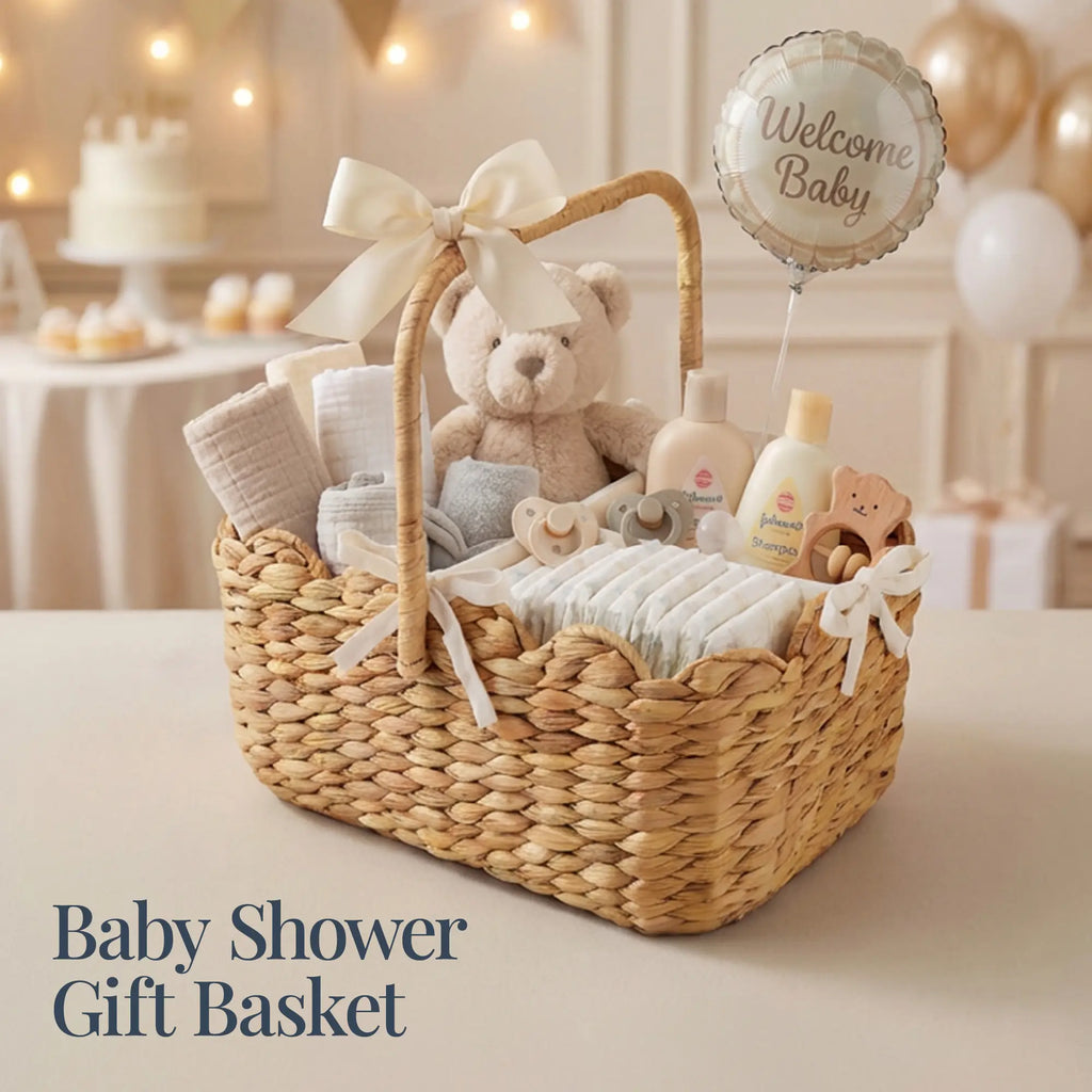 Premium Diaper Caddy Organizer for Infants, Spacious Portable Nursery Storage with Divider and Handles