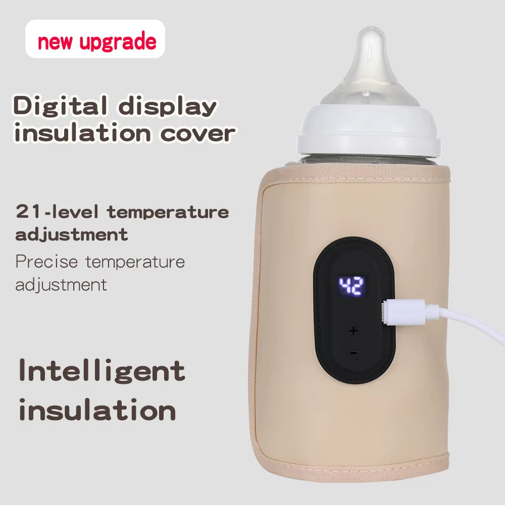 Portable USB Baby Bottle Warmer - Travel & Car Milk Heater