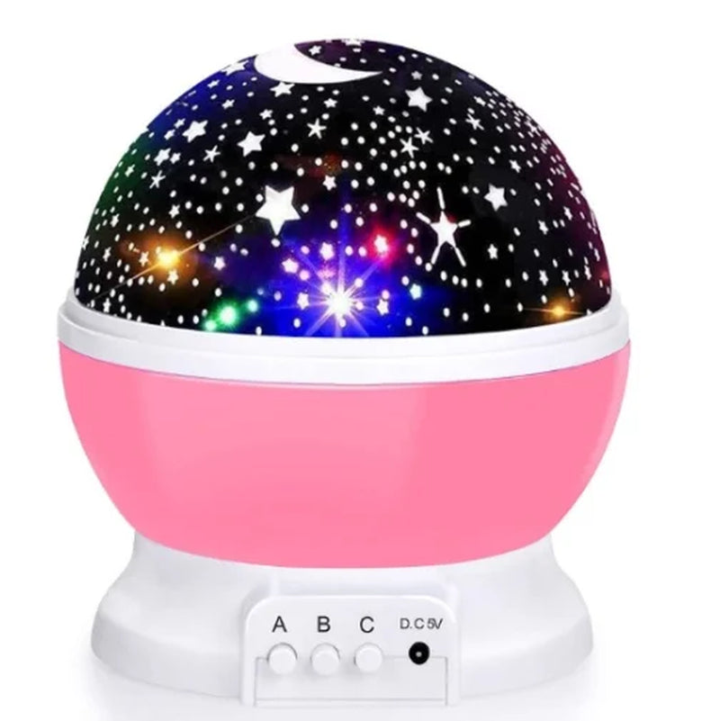 Starry Sky Galaxy Projector Night Light - Rotating Nursery Lamp