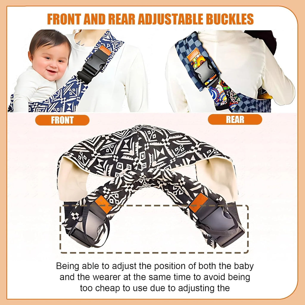 Baby Carrier Newborn Crossbody Wrap Baby Bag Accessories Toddler Hip-Seat Adjustable Portable Sling Bags for Travel Infant Wrap