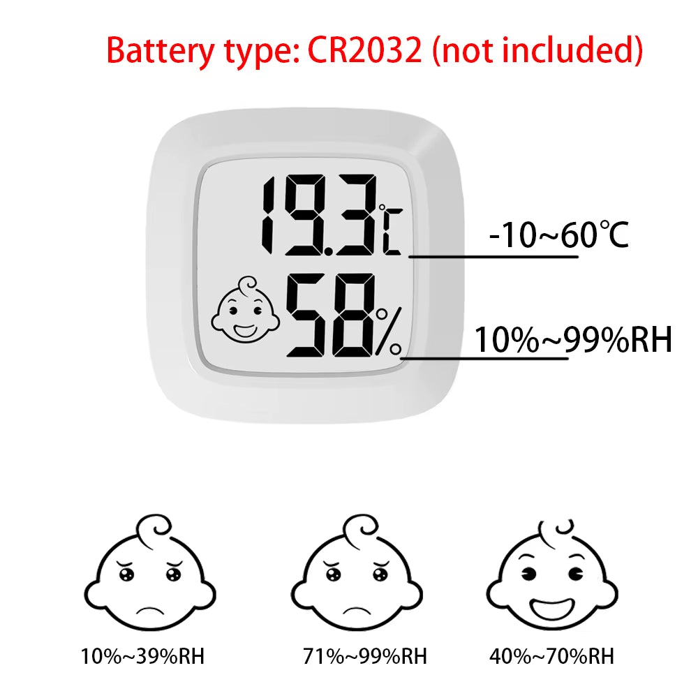 Mini LCD Digital Thermometer Hygrometer Indoor Room Temperature Humidity Meter Sensor Gauge Weather Station