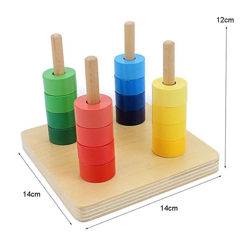 Toddler Wooden Sensorial Montessori Set Educational Toys Infant Toddlers Box Board Puzzles Teaching Wood Game and Toys Preschool
