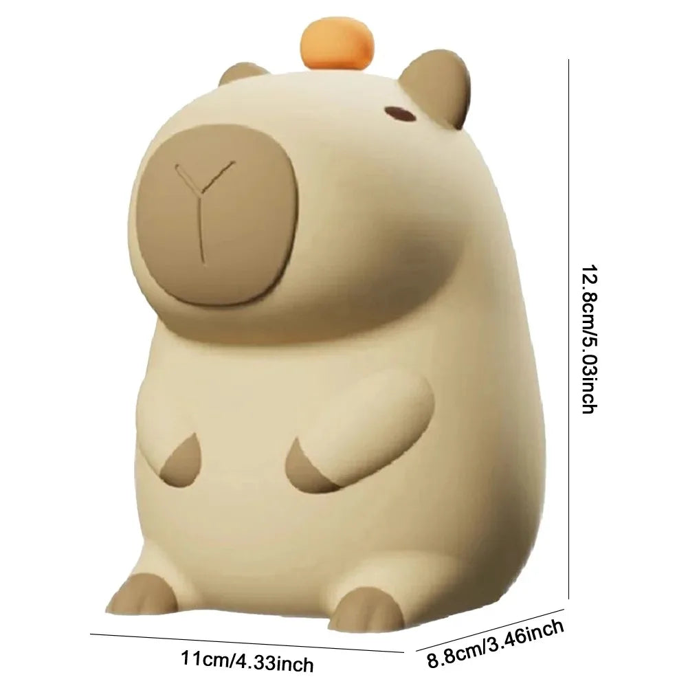 Silicone Animal Night Light - Rechargeable Dimmable Touch Nursery Lamp