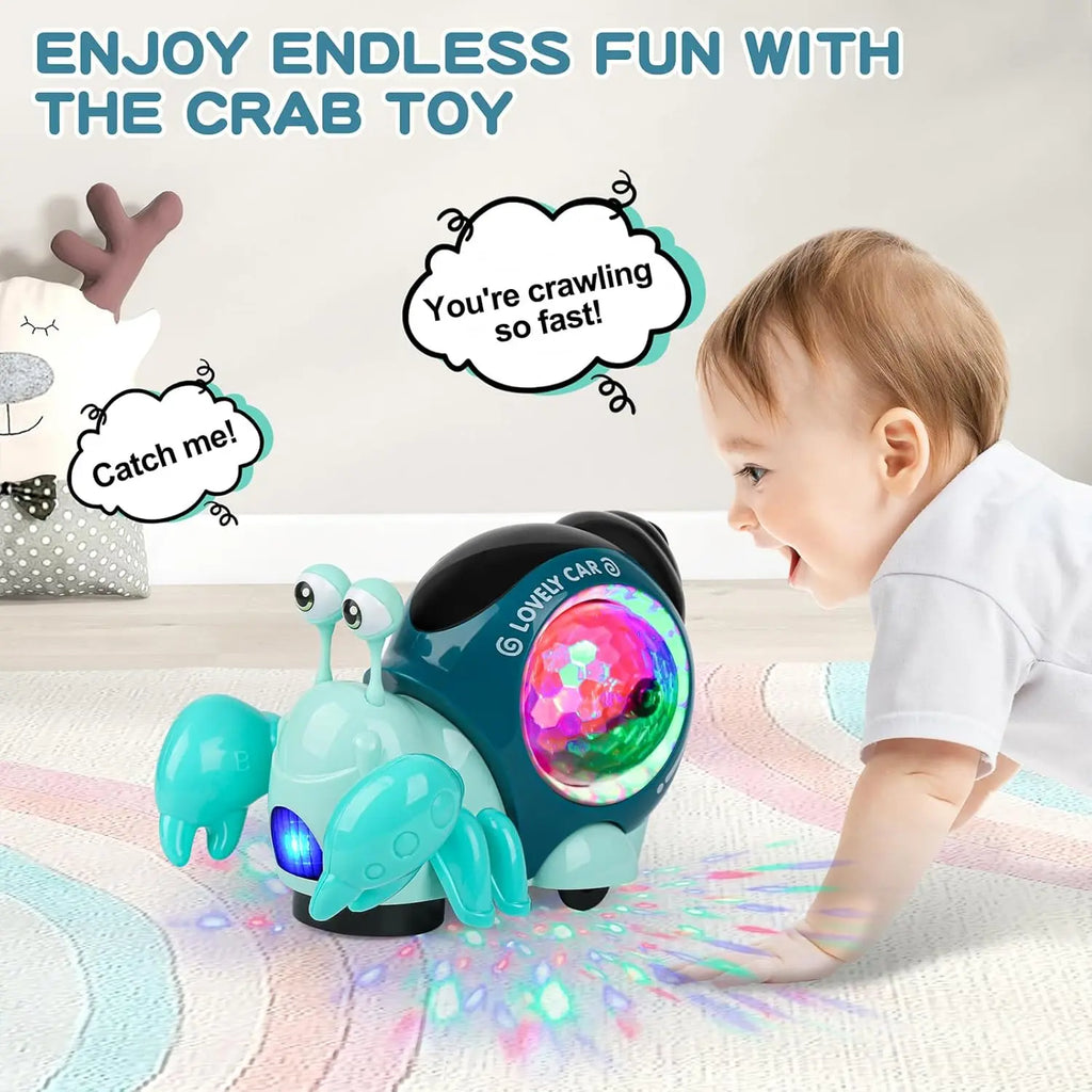 Crab Toy with Music and for Toddlers 3-5, Cute  Baby Boys Stuff
