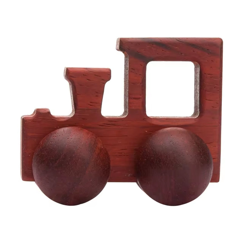 1Pc Organic Beech Wooden Car for Babies BPA Free Montessori Toys Wooden Rattle Brain Game Toys Handmade Crafts Gift Child Block