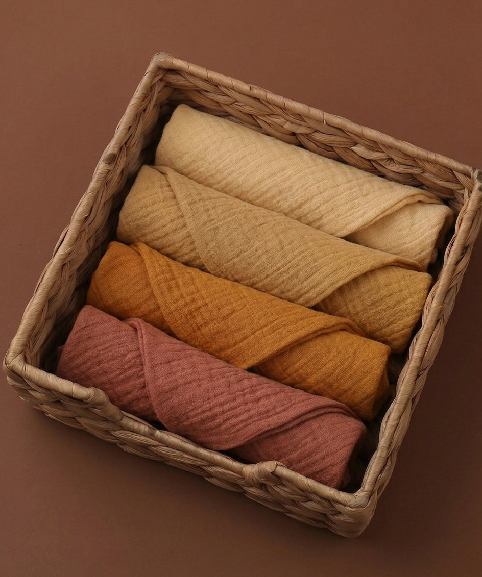 5 Soft Baby Muslin Swaddles