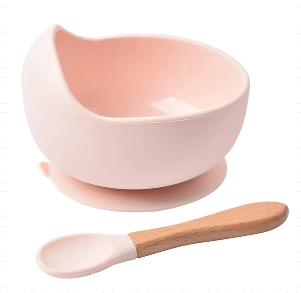 Spill-Proof Silicone Suction Bowl Set