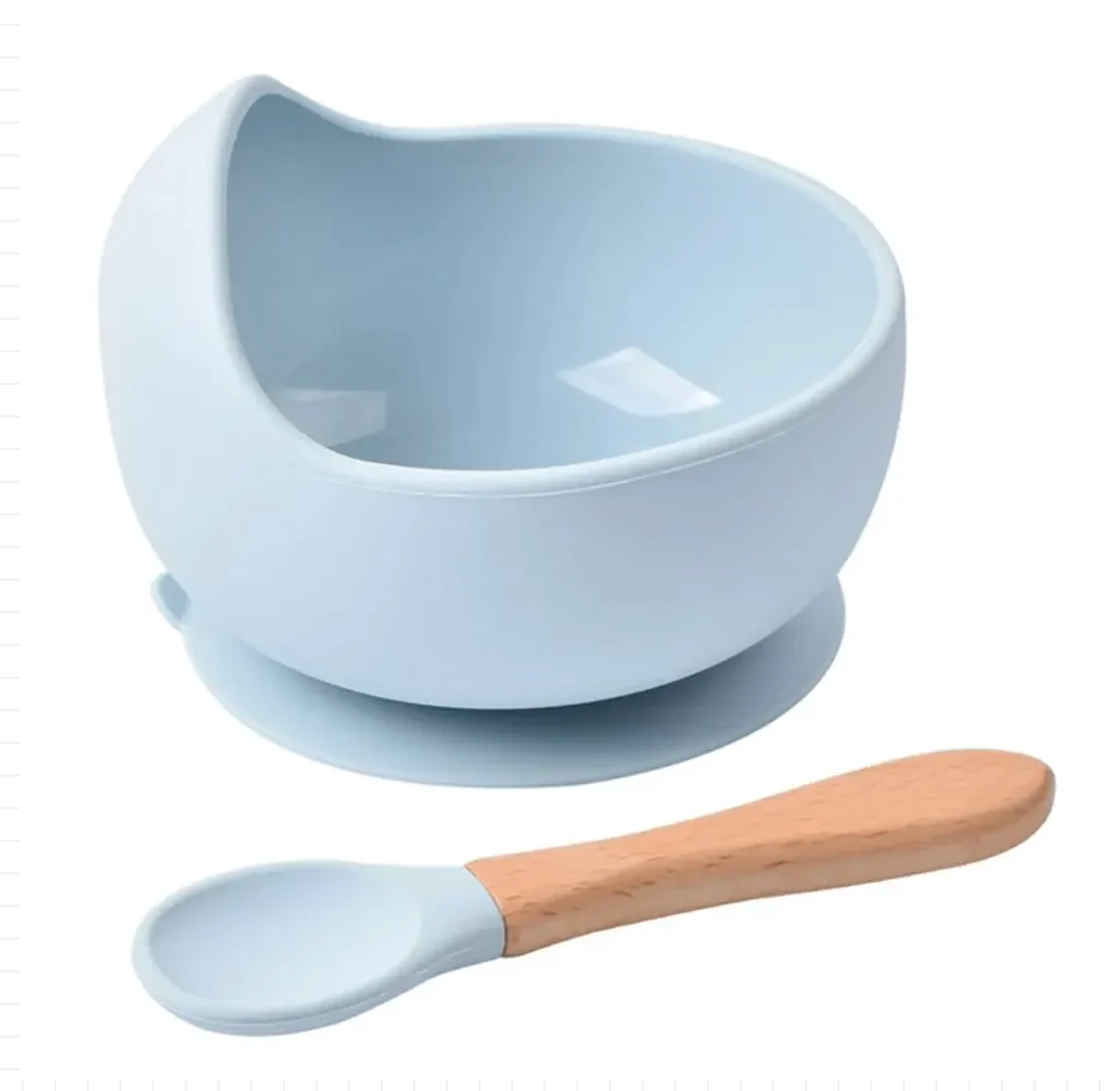 Spill-Proof Silicone Suction Bowl Set