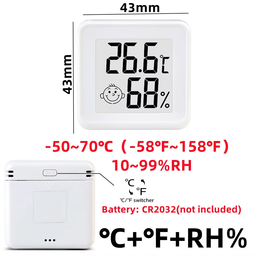 Mini LCD Digital Thermometer Hygrometer Indoor Room Temperature Humidity Meter Sensor Gauge Weather Station