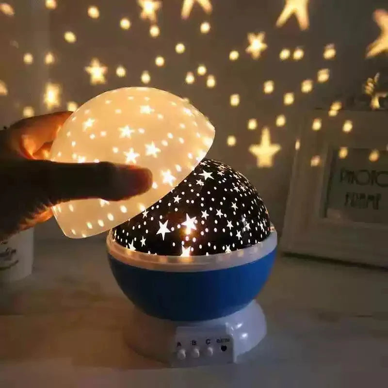 Starry Sky Galaxy Projector Night Light - Rotating Nursery Lamp