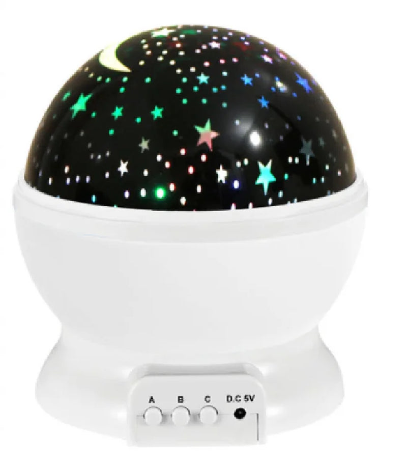 Starry Sky Galaxy Projector Night Light - Rotating Nursery Lamp