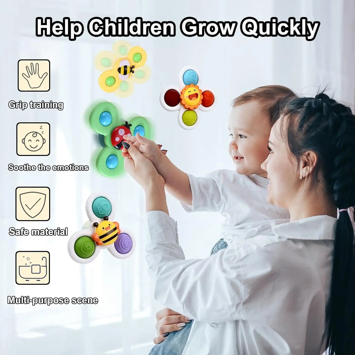 Suction Cup Spinner Toy for Baby 