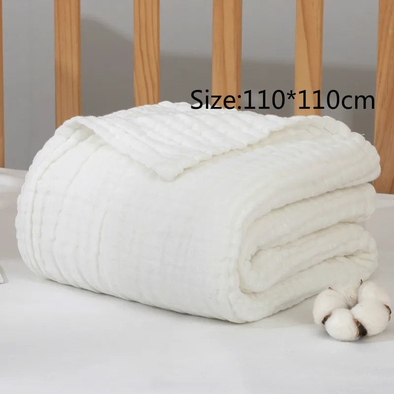 Baby Blanket Wool Baby Blankets Newborn Manta Bebe Inverno Baby Muslin Squares Baby Bath Swaddle Wrapples 6 Layer