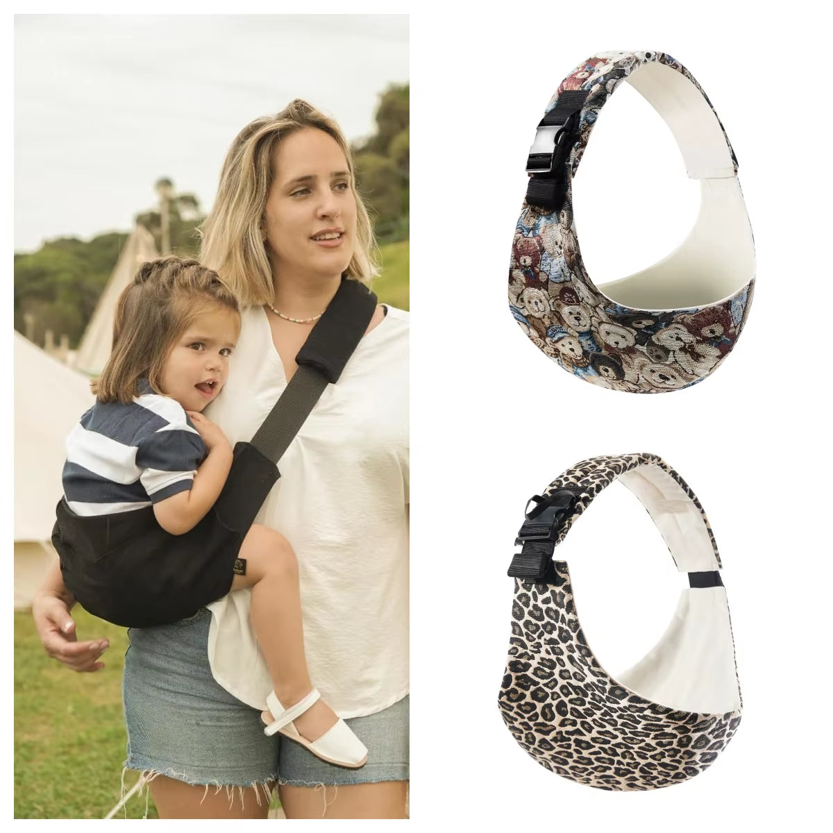 Baby Carrier Newborn Crossbody Wrap Baby Bag Accessories Toddler Hip-Seat Adjustable Portable Sling Bags for Travel Infant Wrap