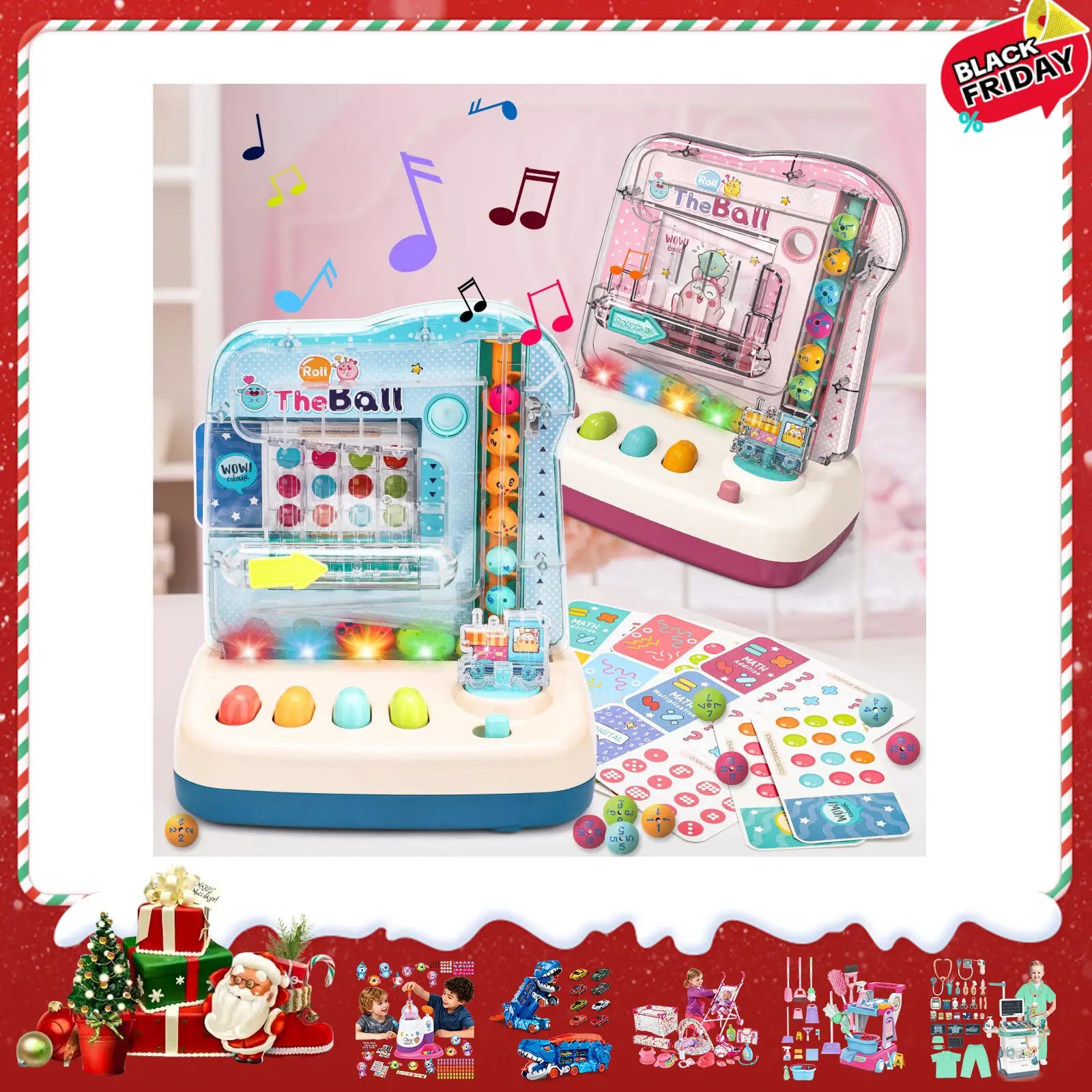 Deao Board Game Party Favors Family Game Educational Toys Rollerball Toys