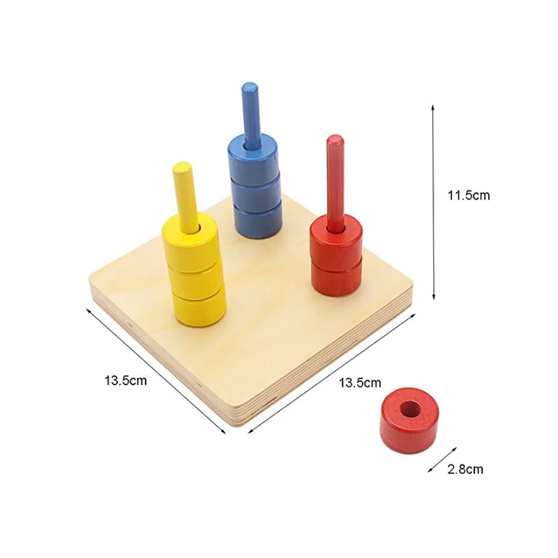 Toddler Wooden Sensorial Montessori Set Educational Toys Infant Toddlers Box Board Puzzles Teaching Wood Game and Toys Preschool