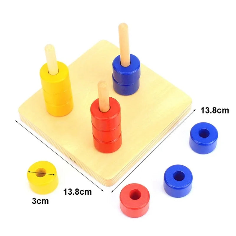 Toddler Wooden Sensorial Montessori Set Educational Toys Infant Toddlers Box Board Puzzles Teaching Wood Game and Toys Preschool