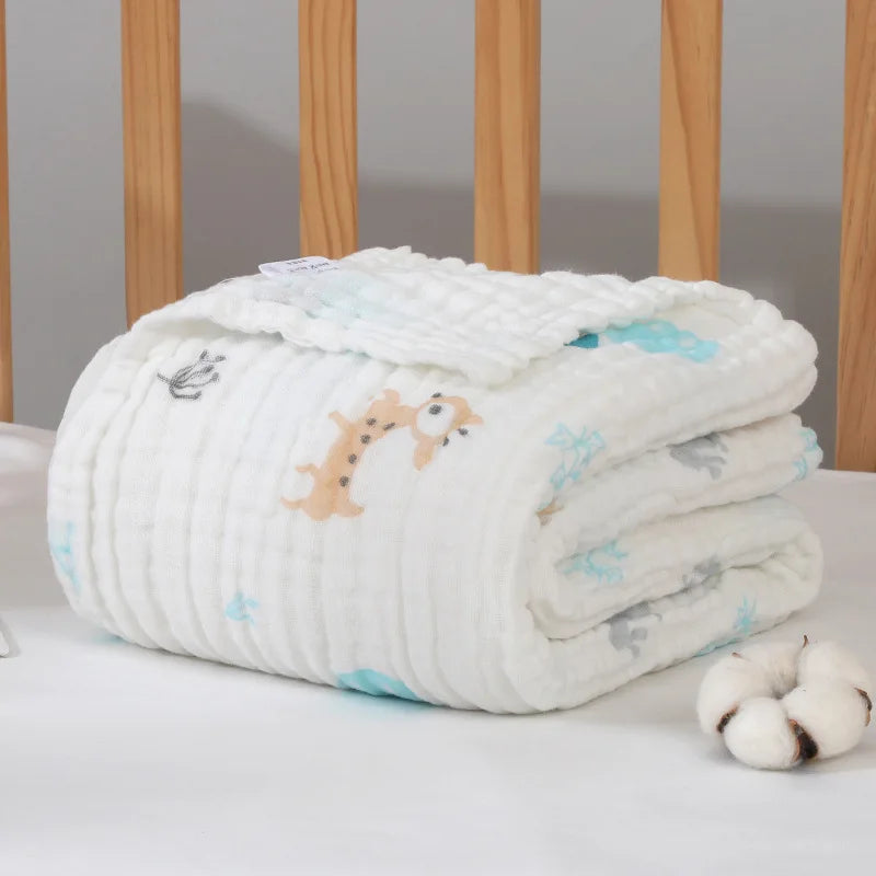 Baby Blanket Wool Baby Blankets Newborn Manta Bebe Inverno Baby Muslin Squares Baby Bath Swaddle Wrapples 6 Layer