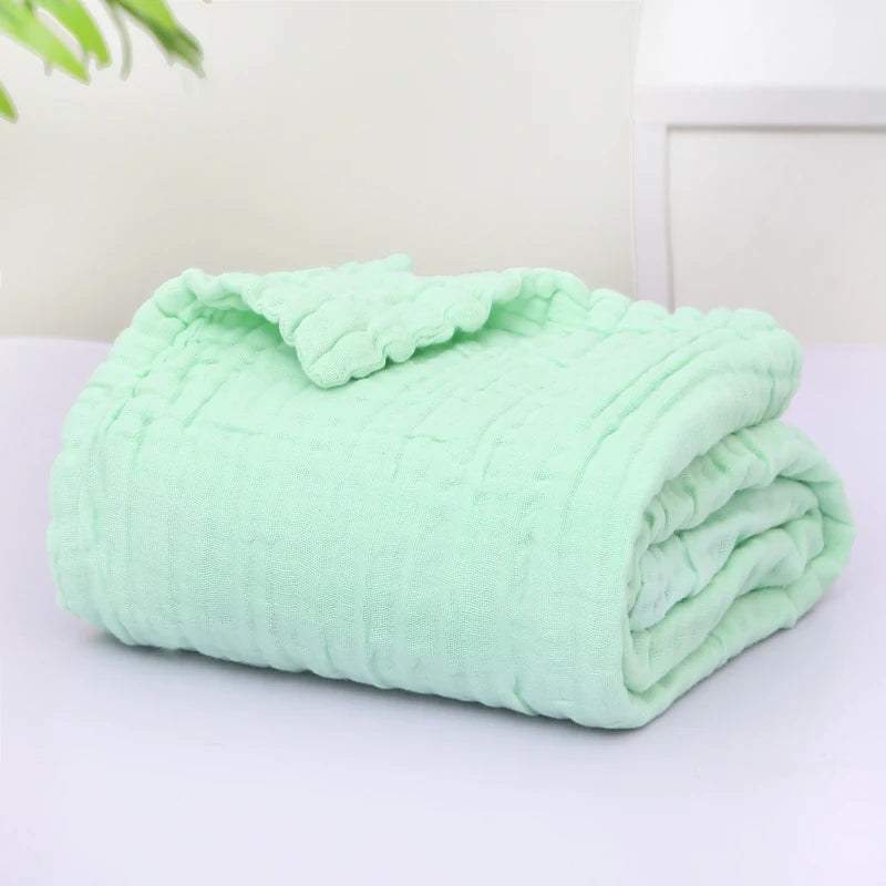 Baby Blanket Wool Baby Blankets Newborn Manta Bebe Inverno Baby Muslin Squares Baby Bath Swaddle Wrapples 6 Layer