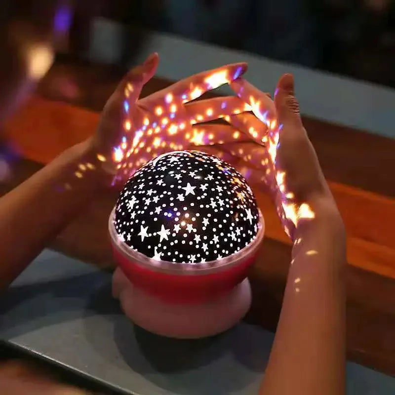 Starry Sky Galaxy Projector Night Light - Rotating Nursery Lamp